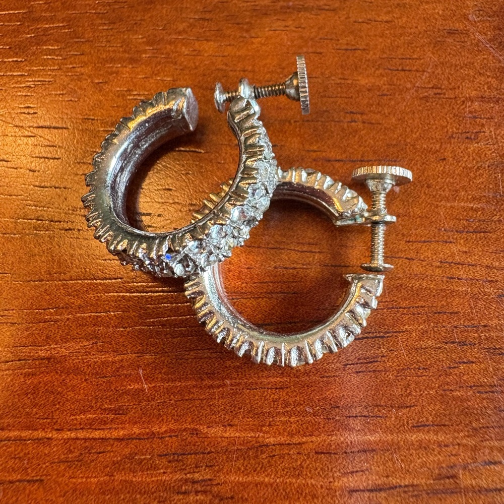 Vintage Earrings with Screw Back